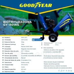 Biotrituradora Goodyear Gy150wse 4t – 5” 2